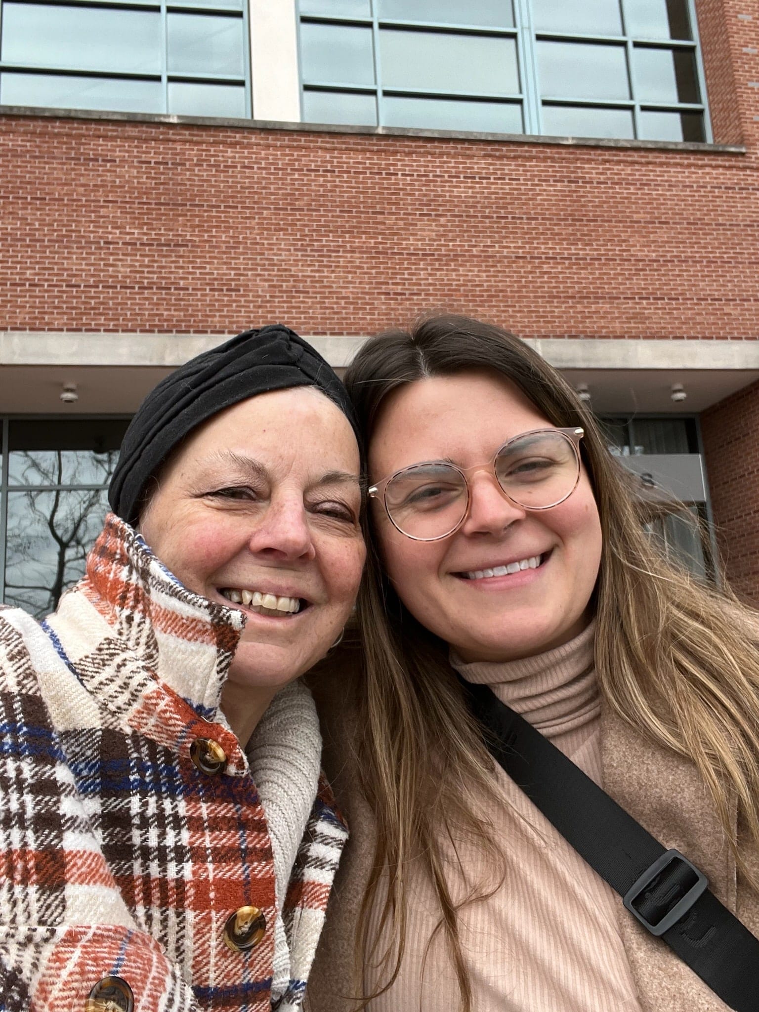 Heather and daughter, Bethany in Baltimore for a second opinion at Johns Hopkins.