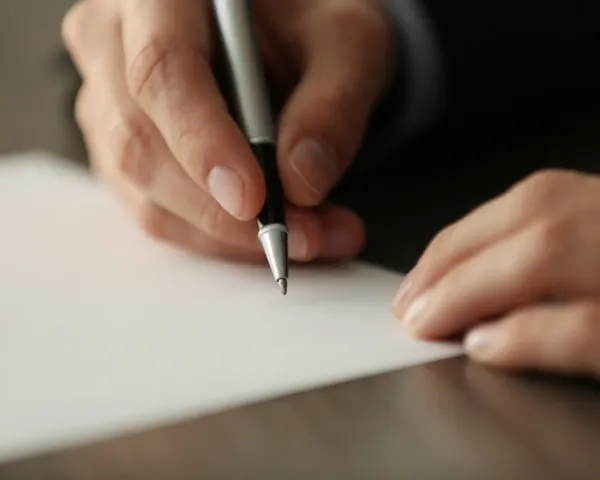 Close-up of a person signing a petition document, symbolizing support for healthcare advocacy reform.